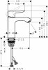 31084000 Hansgrohe Metris Jednouchwytowa bateria umywalkowa 110 bez kompletu odpływowego chrom